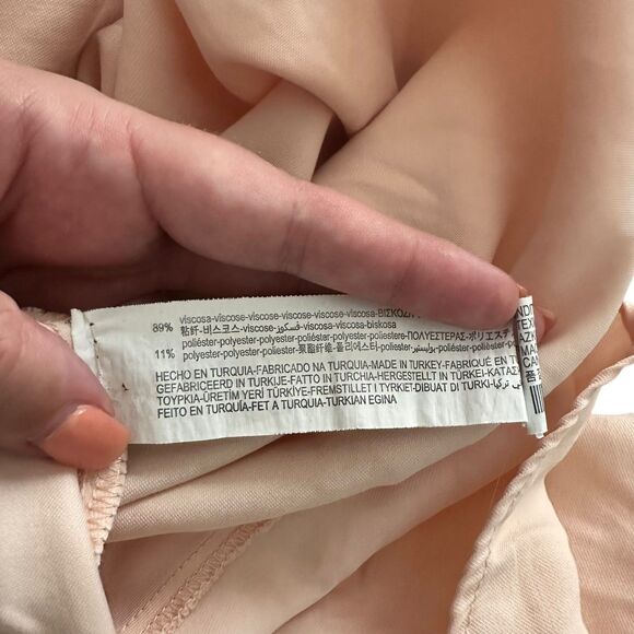 ZARA Short Sleeve Mini‎ Dress Peach XS - Picture 4 of 4